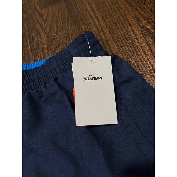 NWT Nike Swim Men's JDI Swoosh 9" Midnight Navy Volley Shorts Size XL $58 - Picture 3 of 10